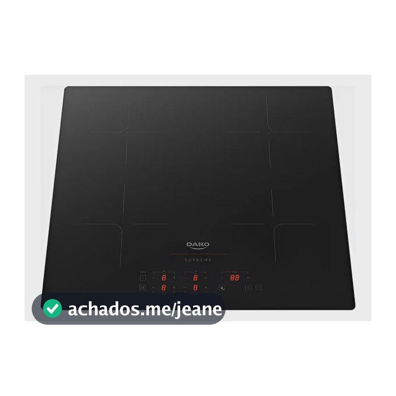 Cooktop De Indução 4 Zonas Dako Supreme 7200w Preto 220v Preto 220v