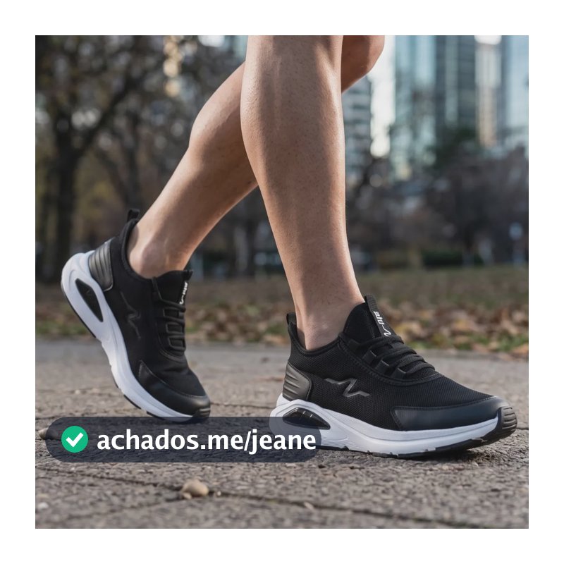 Tênis Para Caminhada Alti Academia Esportivo Treino Malhar Preto/branco 38 Br