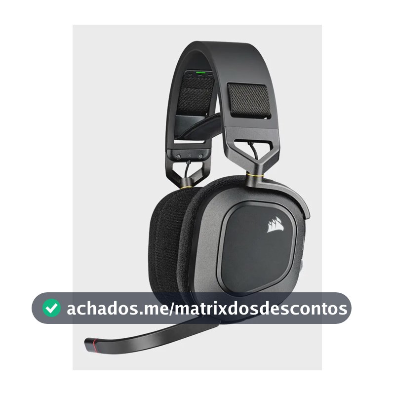 Diadema Corsair Hs80 Rgb sem fio