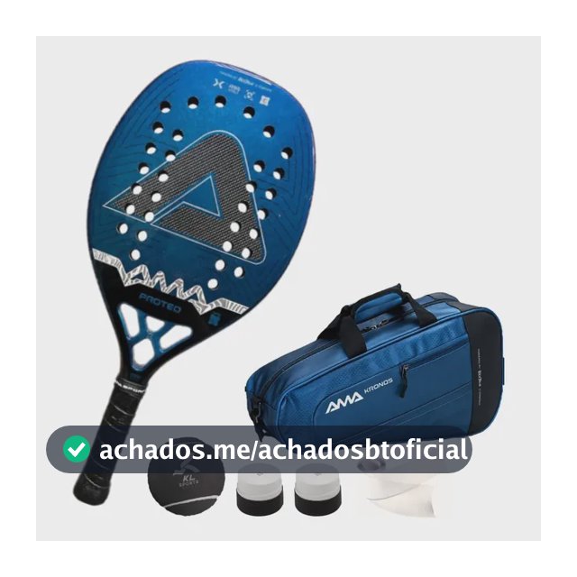 Raquete Beach Tennis Amasport Proteo 3k Azul Midnight Escolha Peso E Balance