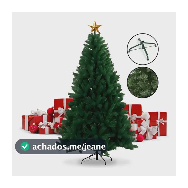 Árvore De Natal Cheia Rio Master 1,8m 900 Galhos 2026 Verde