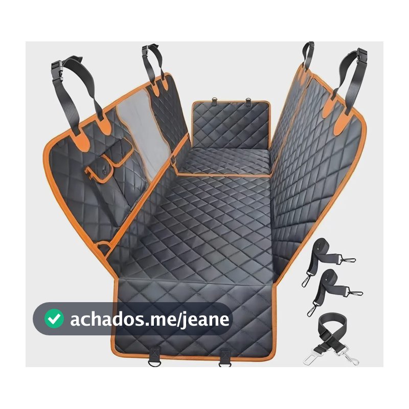 Capa Para Proteção Dos Bancos Do Carro Impermeável Pets Cor Laranja TCBP01L