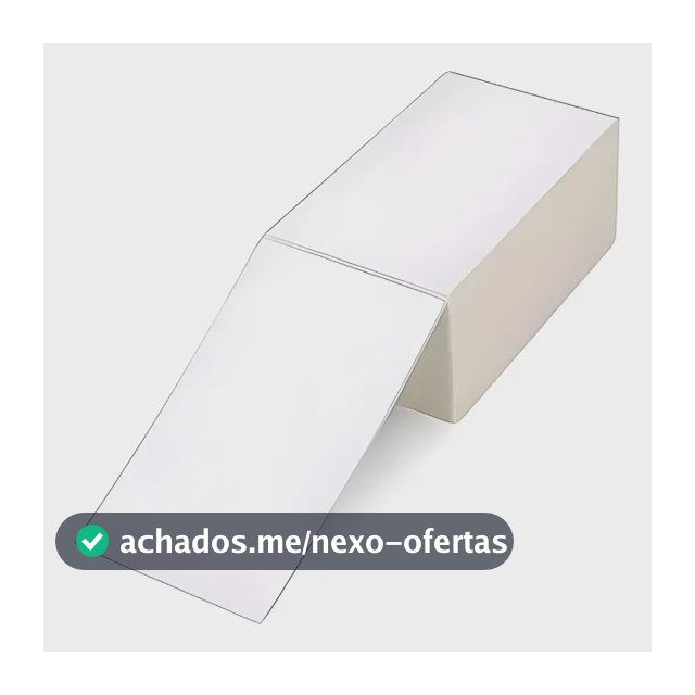 1000peça Etiqueta 10x15 100x150 Térmica Serrilha Zebra Elgin Cor Branco