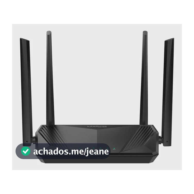 Roteador Wifi 6 Dual Band Mesh Gigabit 4 Antenas Intelbras W6-1500 Cor Preto