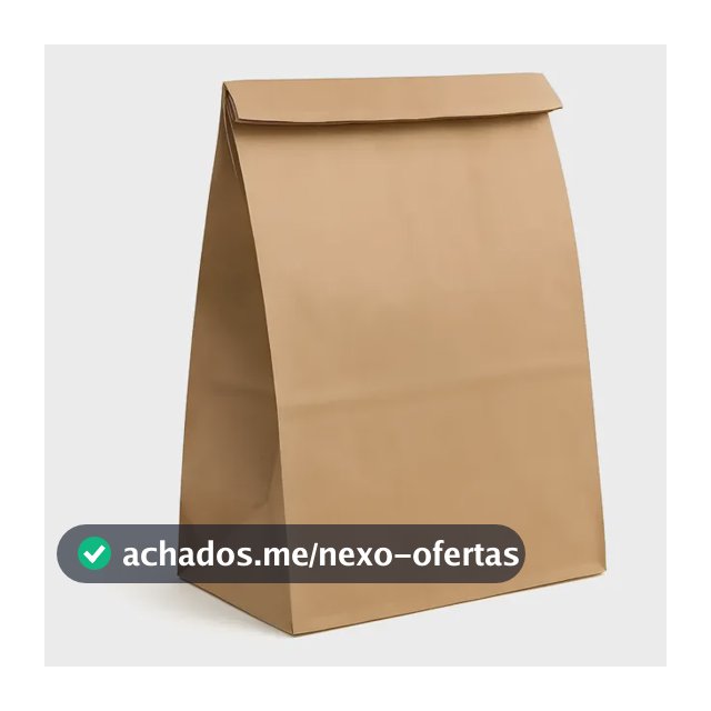 Sacola Kraft Saco Delivery 18x10x27 Palha Liso