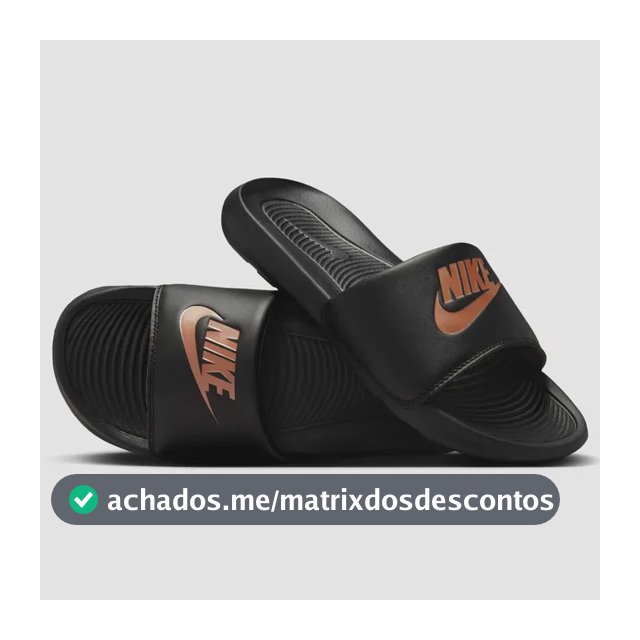 Chinelo Nike Victori One Preto