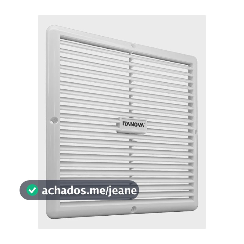 Kit 2 Grades De Ventilação Quadrada De Plástico  25x25cm