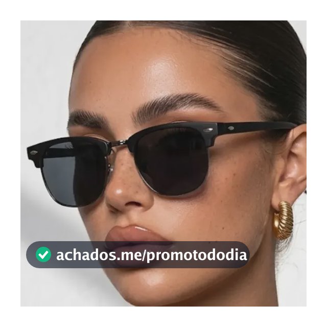 Óculos De Sol Feminino Club Premium Luxo Moderno Proteção