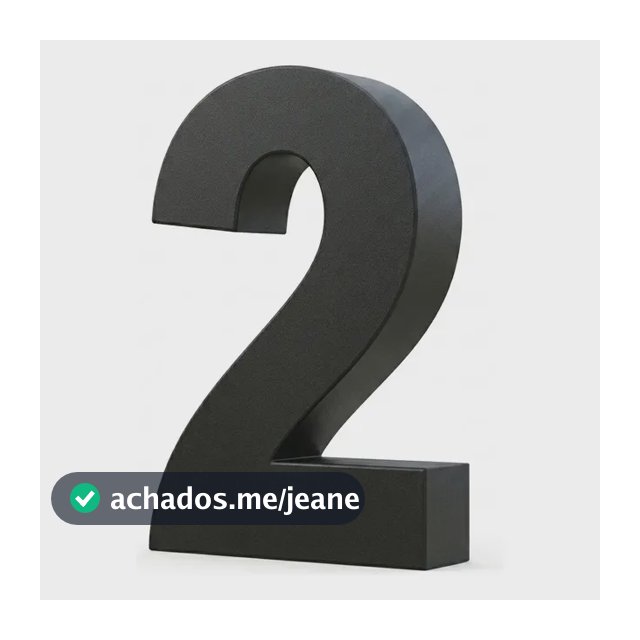 Números Em Aço Inox Preto 20cm 2cm Pintura Eletrostática Hd
