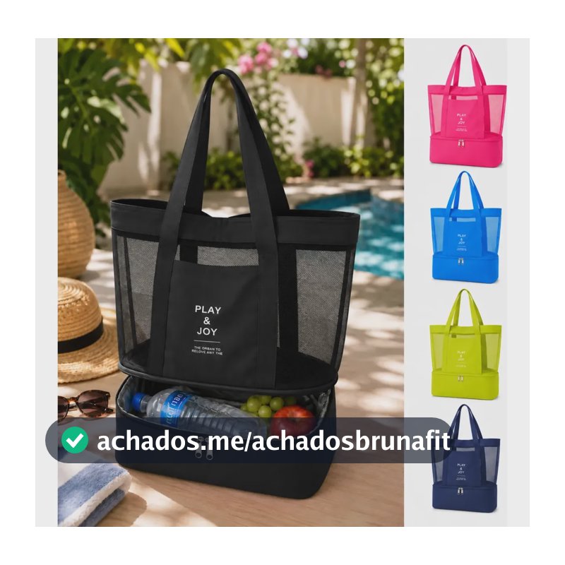 Bolsa Sacola Praia Piscina Viagem Bolso Nylon Lisa Feminina Preto Liso Níquel