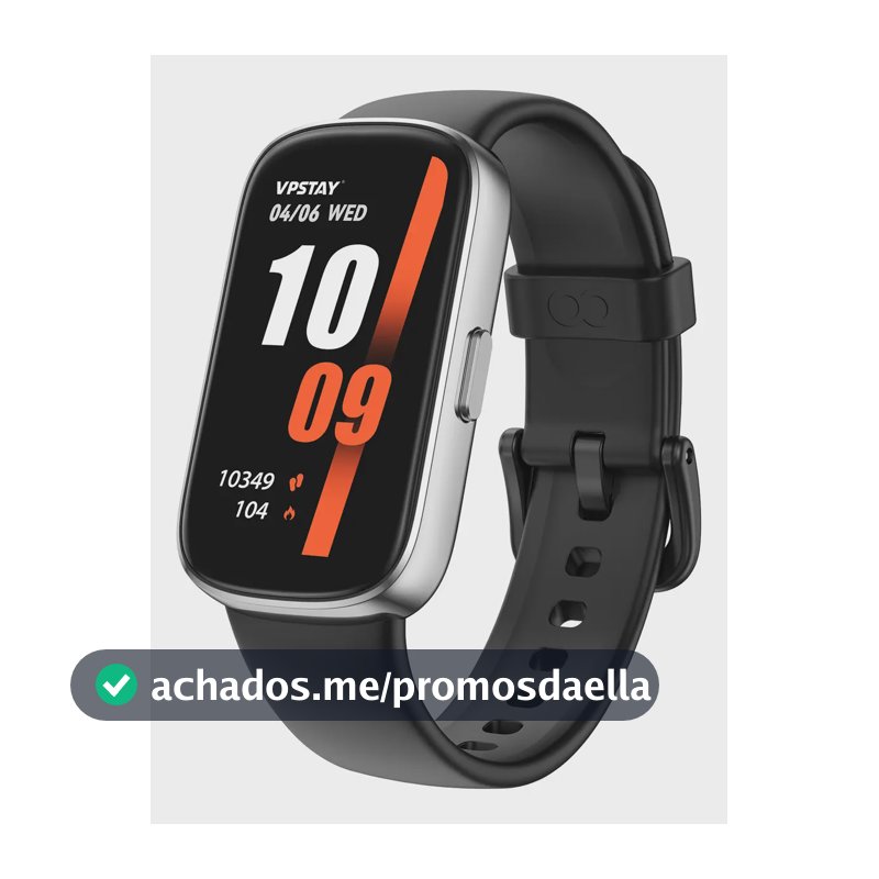 Relógio Inteligente Smart Band Sports E À Prova De Água Caixa Preto