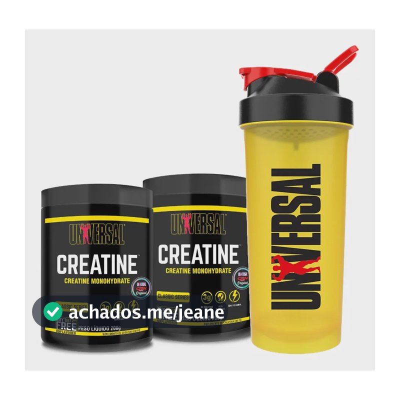 Creatina Monohidratada Pó Universal Nutrition / 2x 200g Sem Sabor