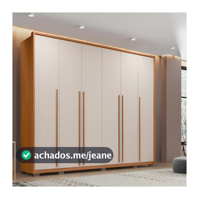 Guarda-roupa Casal 6 Portas 6 Gavetas Suburban Ha