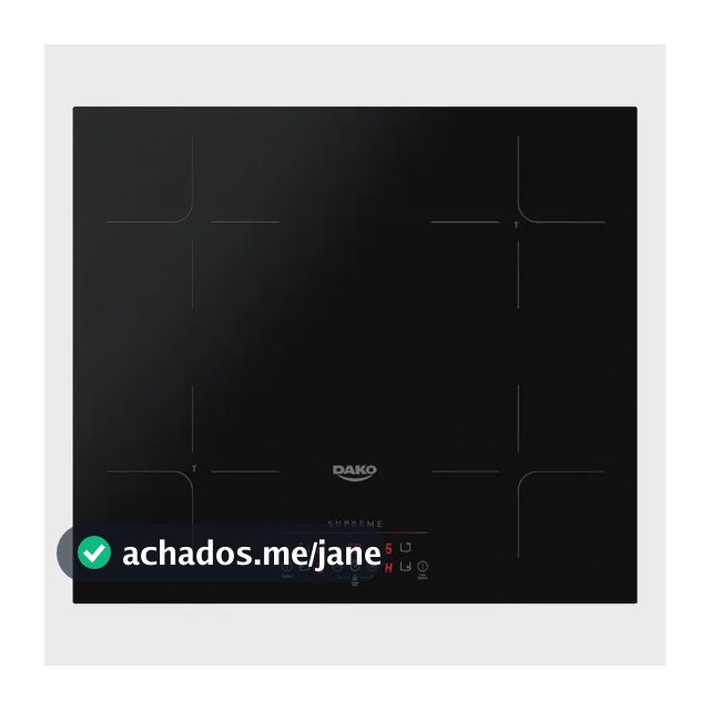 Cooktop de Indução 4 Bocas Dako Supreme Preto com Trava de Segurança