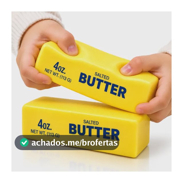 Squishy Manteiga 13cm Gigante Anti Estresse Slow Rising Butt Amarelo