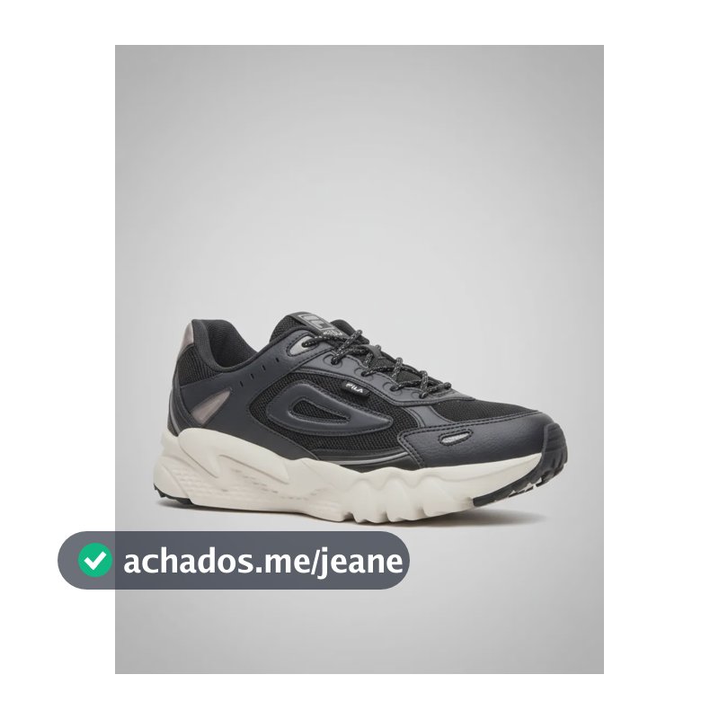 Tênis Fila Venture Tracer 2 Masculino Confortável Original Preto Fungi 40 Br