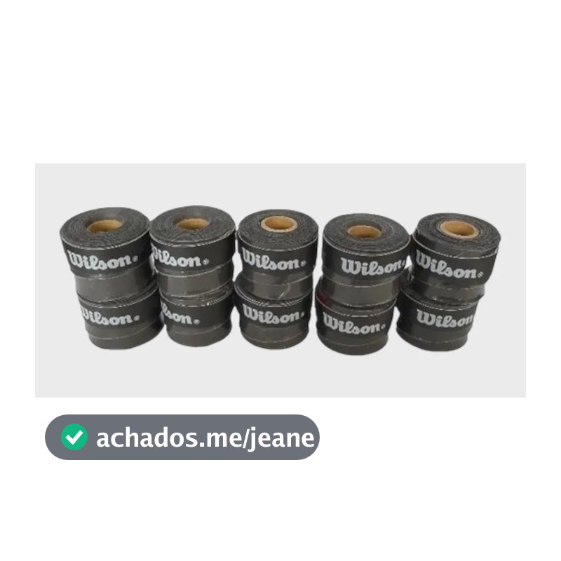 Kit - Overgrip Wilson Ultra Wrap Colors - 10 Overgrips Preto Preto