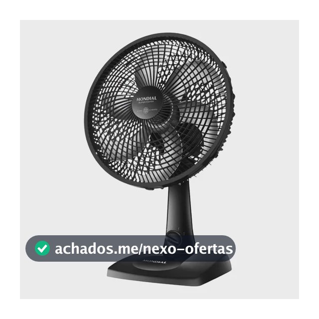 Ventilador de Mesa Mondial Super Power VSP30B 30cm Preto