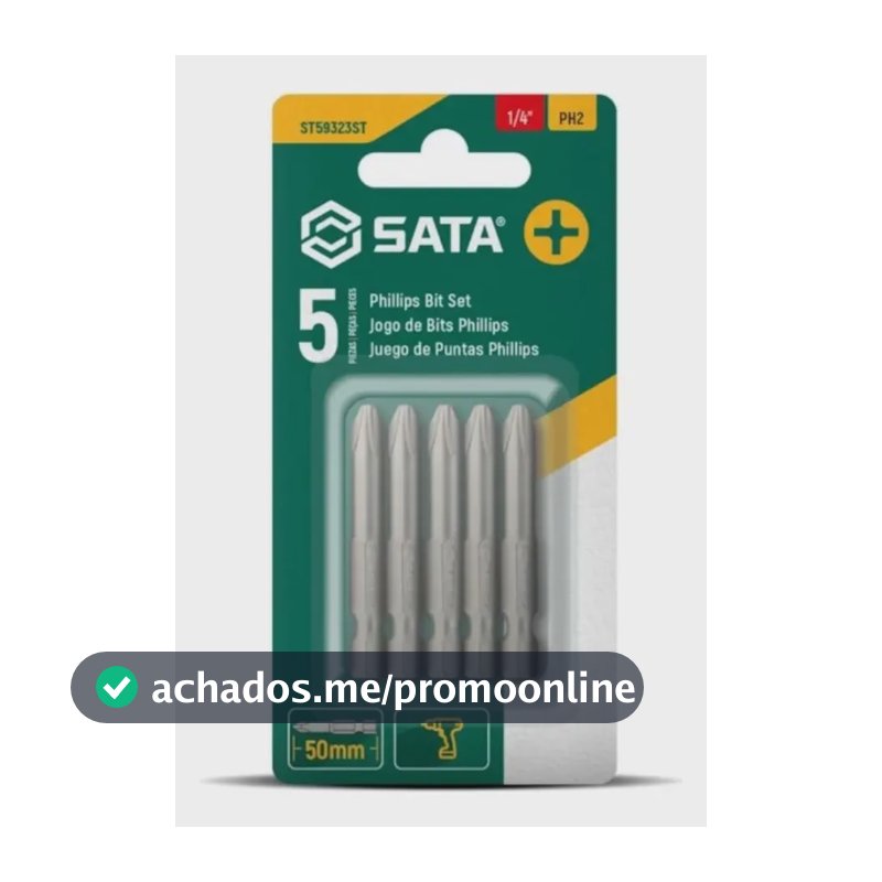 Ponta Phillips N2 50mm 5 Peças St59323st Sata