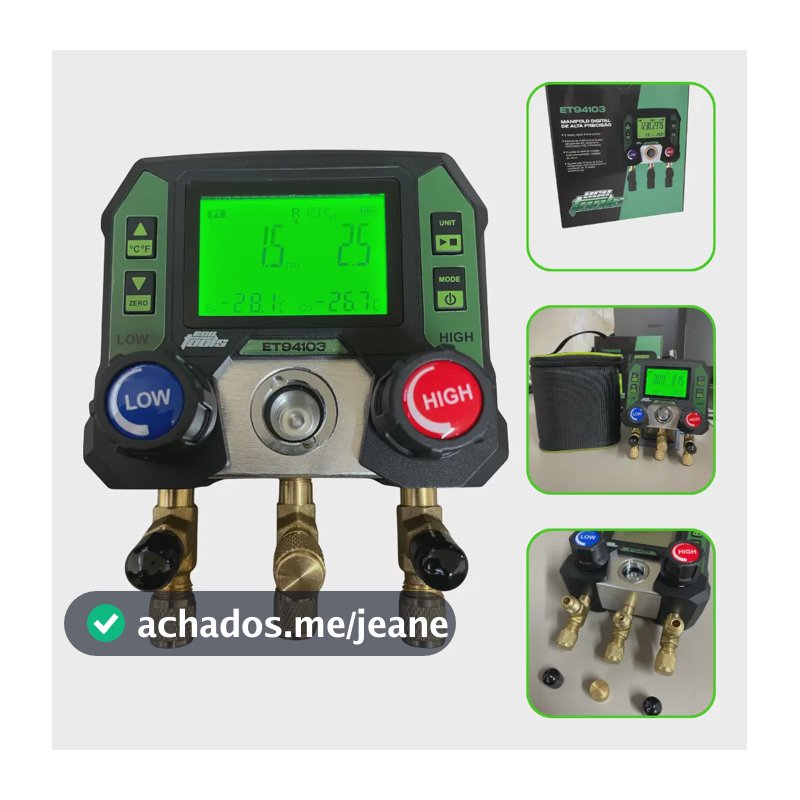 Manifold Digital Ar Condicionado 88 Fluidos 2 Vias Ecotools