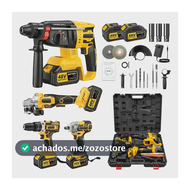 Kit Multi Ferramentas 4 Em 1 48v Sem Fio Com 2baterias Mohor