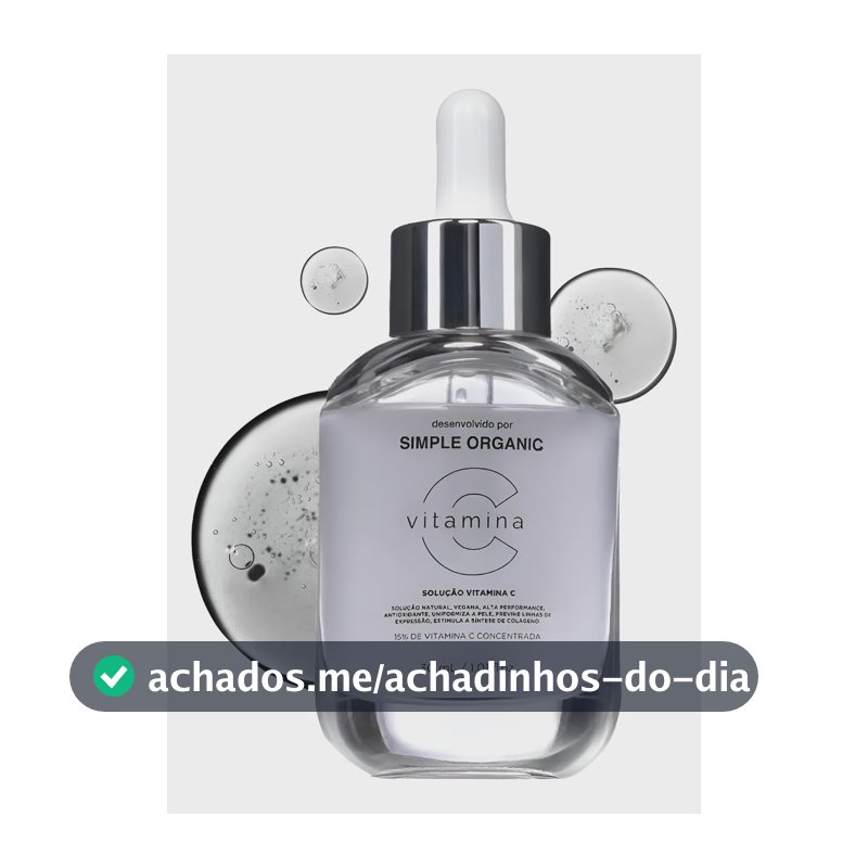Simple Organic - Solução Vitamina C Tipo de pele Todo tipo de pele