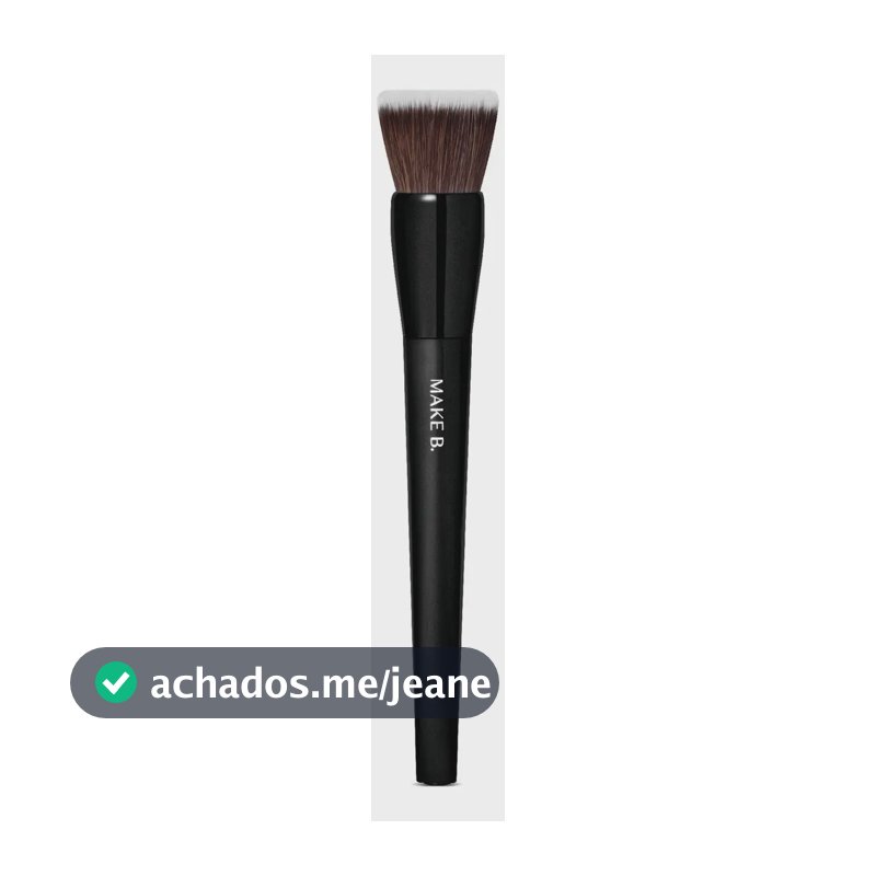 O Boticário Make B. Pincel Acessível Base Duo Fiber Preto
