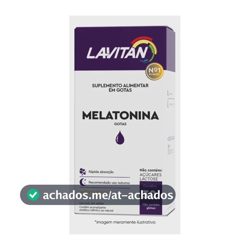 Lavitan Melatonina Gotas Sabor Maracujá - 30ml