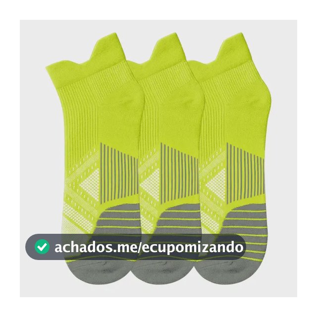 Kit 3 Pares Meias Af Corrida Esportiva Poliamida Antifricção