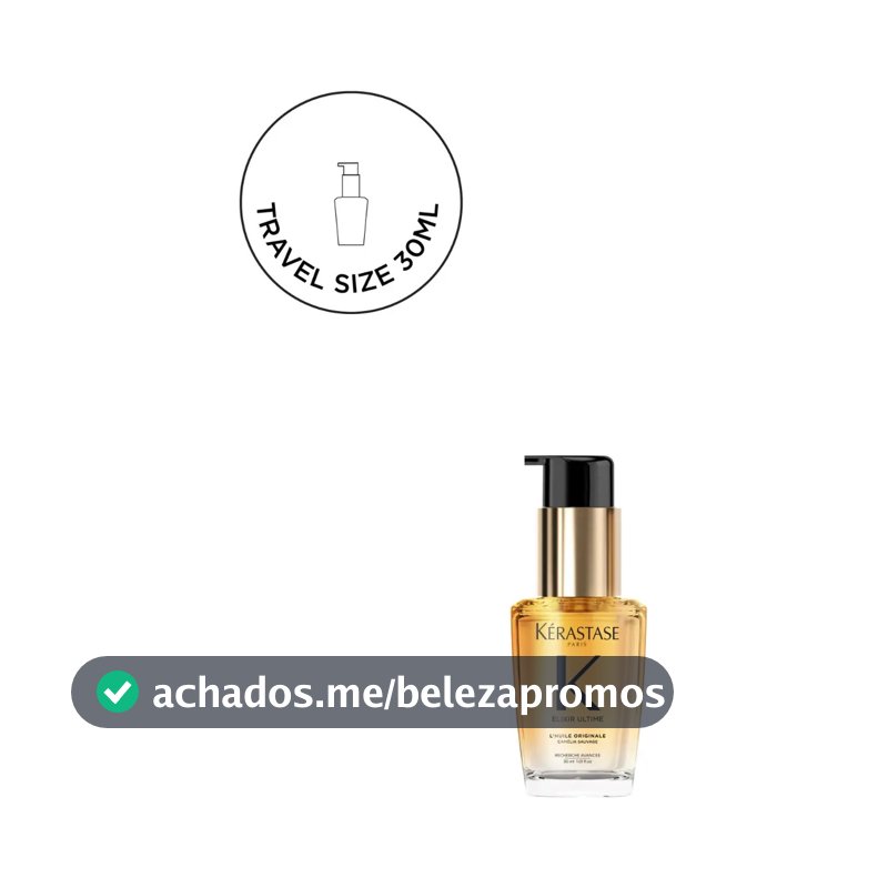 Óleo Capilar de Viagem Tamanho Mini Kérastase Elixir Ultime 30ml