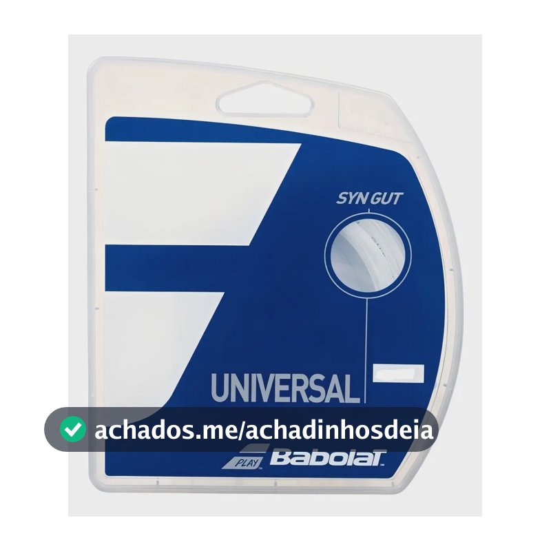 Corda Babolat Synthetic Gut Universal 17l 1.25mm Branca - 12m