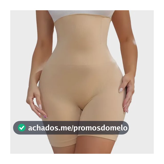 Cinta Modeladora Shorts Alta Compressão Shaper 4 Barbatana