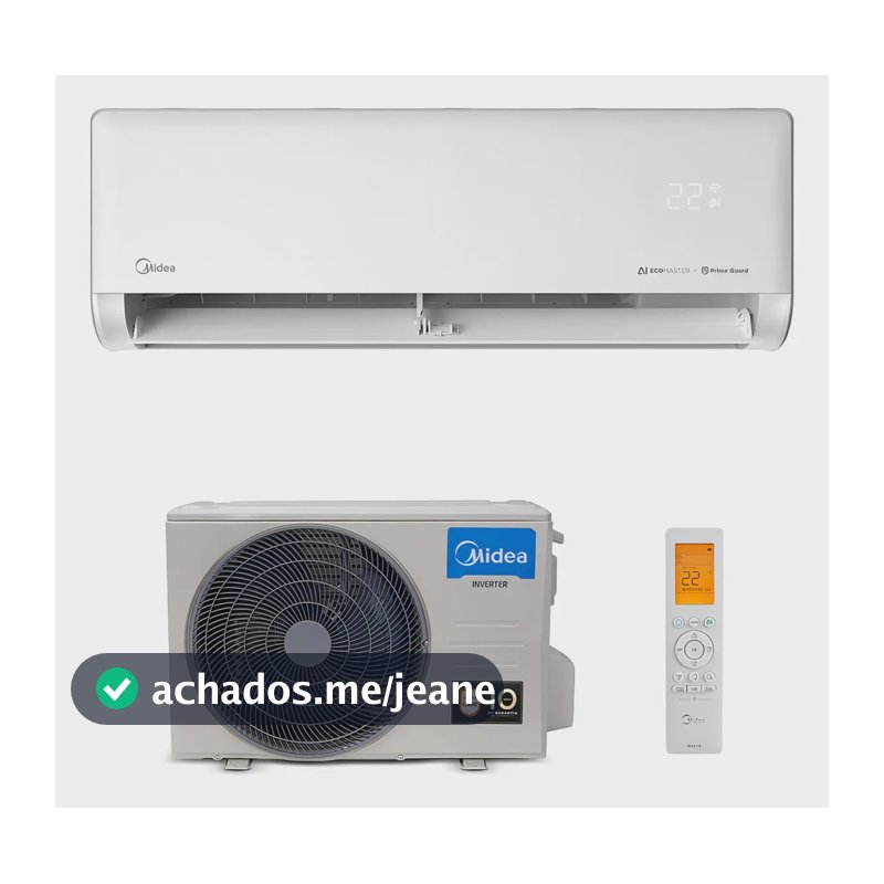 Ar Condicionado Hw Inverter Midea Ai Ecomaster 18k Frio Cor Branco