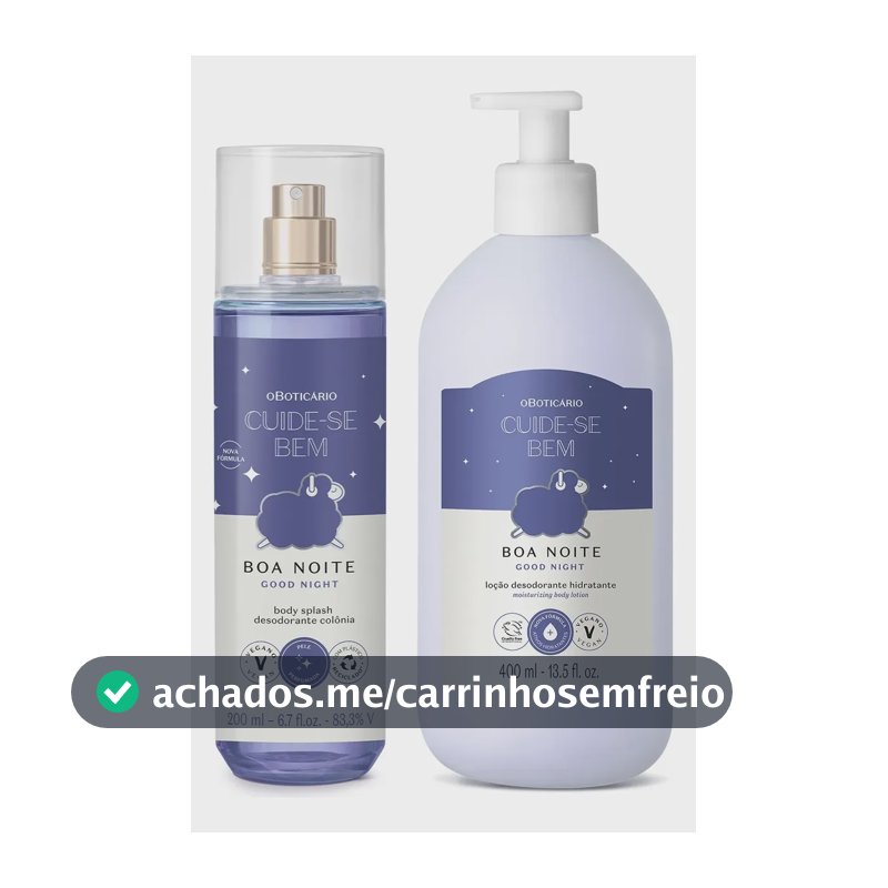 Kit Cuide-se Bem Boa Noite: Body Splash 200ml + Hidratante Desodorante Corporal 400ml