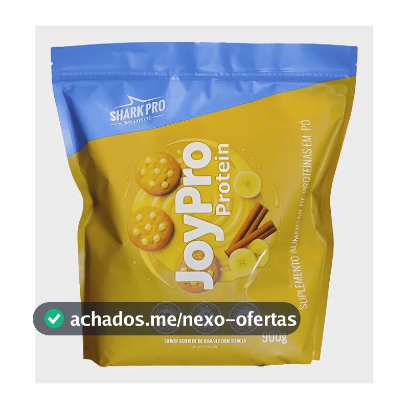 Whey Protein Joypro Refil 900g - Sabor Cookies De Banana Com Canela