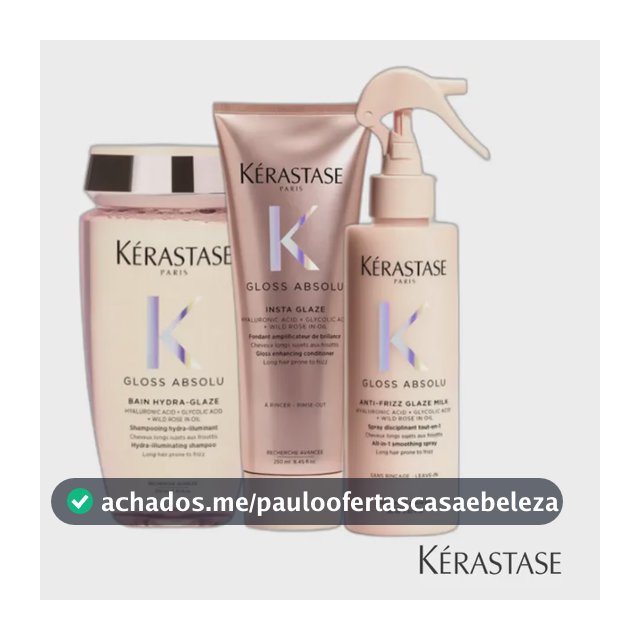 Kérastase Gloss Absolu Shampoo Glaze Condicionador  Leave-in