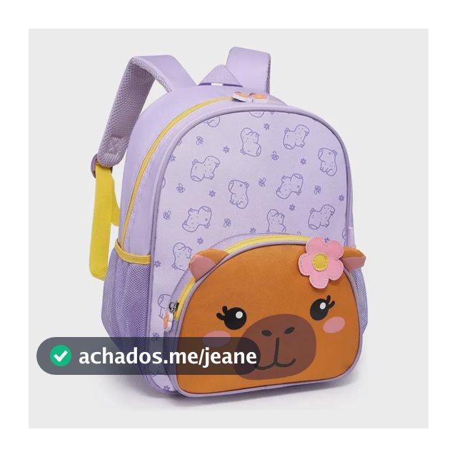 Mochila Feminina Infantil Pequena Creche Passeio