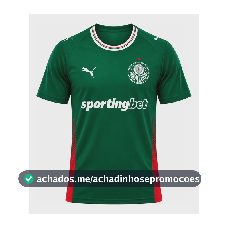 Camisa Palmeiras Ill Azul Puma 26/27 Torcedor Verde Torcedor Gg