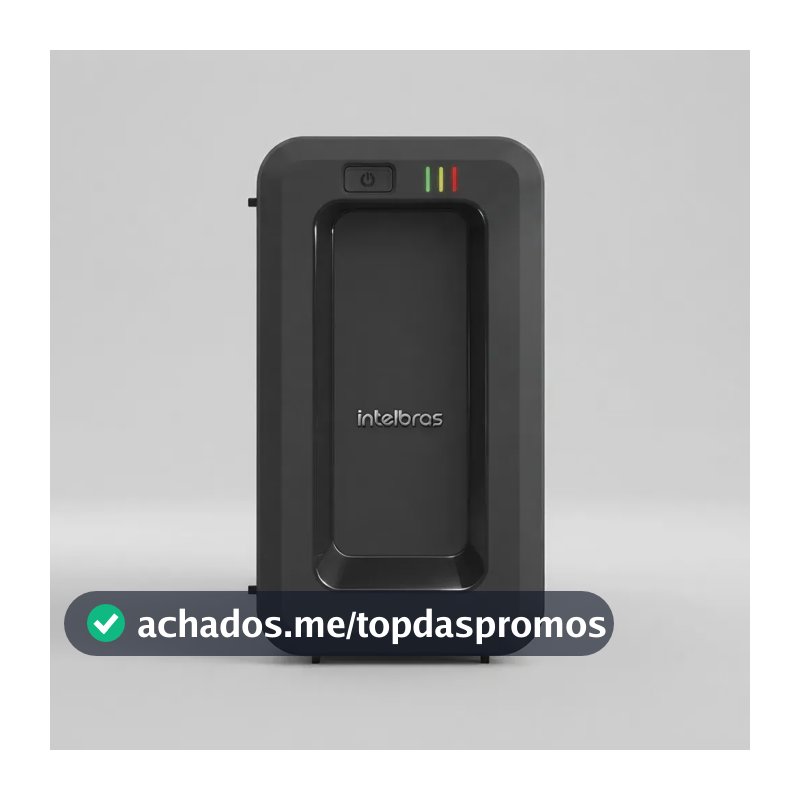 Nobreak Intelbrás Attiv 600 Bivolt 600va Preto