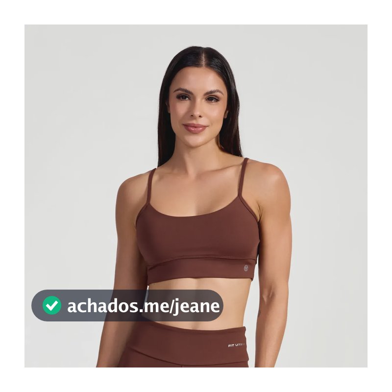 Top Fitness Poliamida Alça Tank Academia Treino Dry Corrida Marrom Liso M