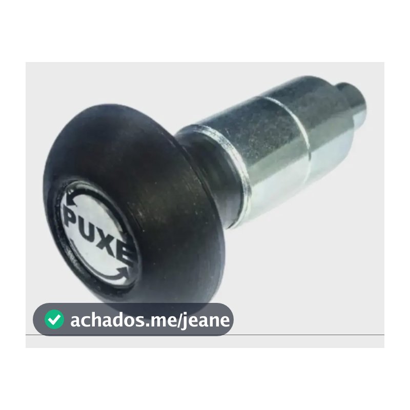 Puxador 2 Corpo Manipulo Puxe Preto Pino 11mm Kit 10 Conj Preto