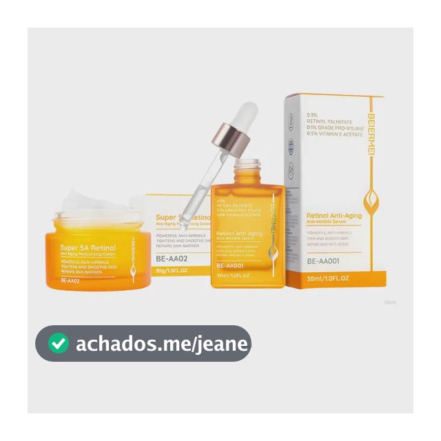 Kit Beiermei Pele Madura - Retinol Sérum + Creme 30ml Cada