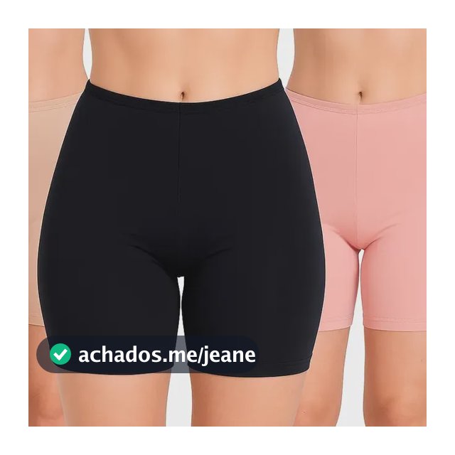 Kit 3 Short Anagua Segunda Pele Para Usar Vestidos 3 Cores