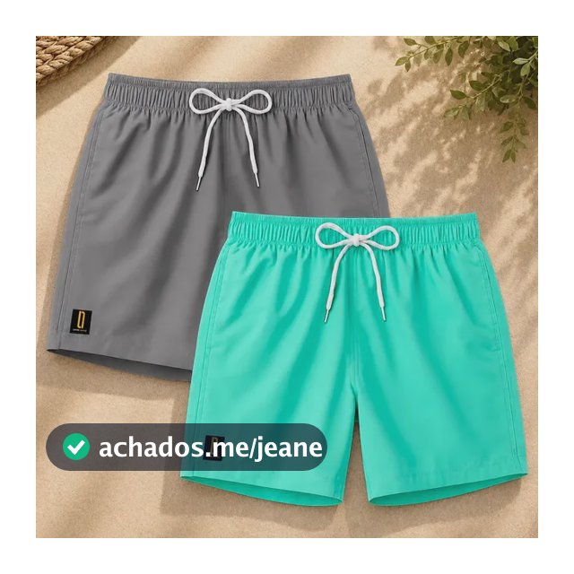 Kit 2 Short Masculino Bermuda Praia Casual Mauricinho