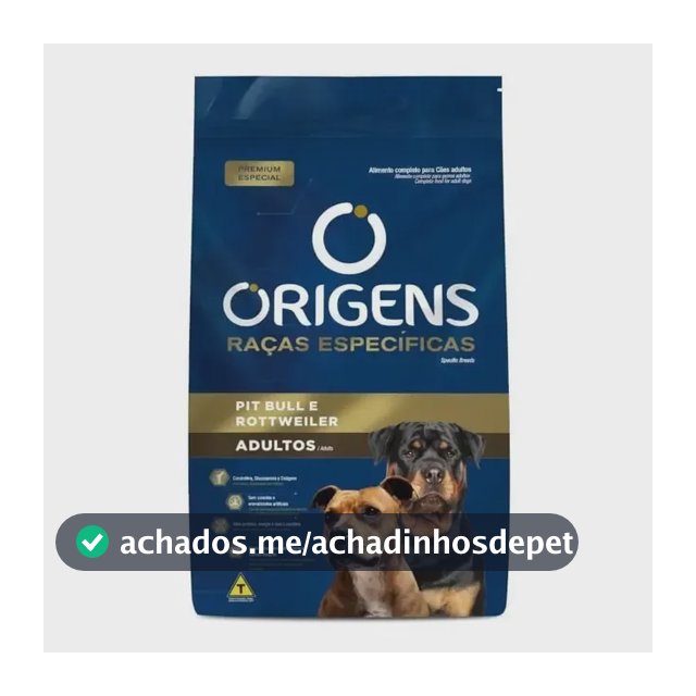 Ração Origens Especificas Pit Bull E Rottweiler Adultos 15kg