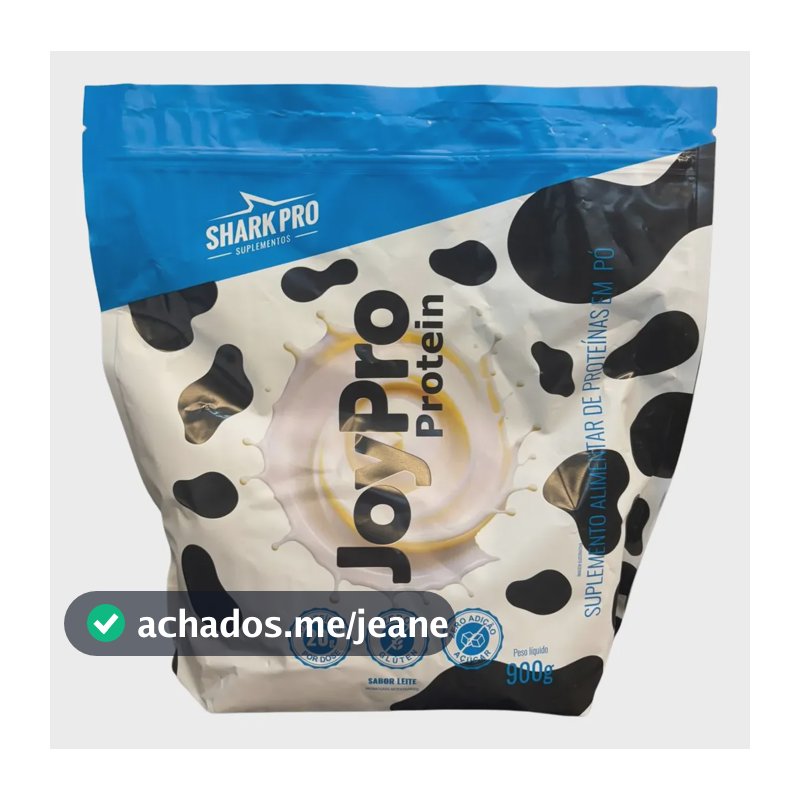 Whey Refil Joypro Shark Pro Proteína Soro Leite 900g Leite