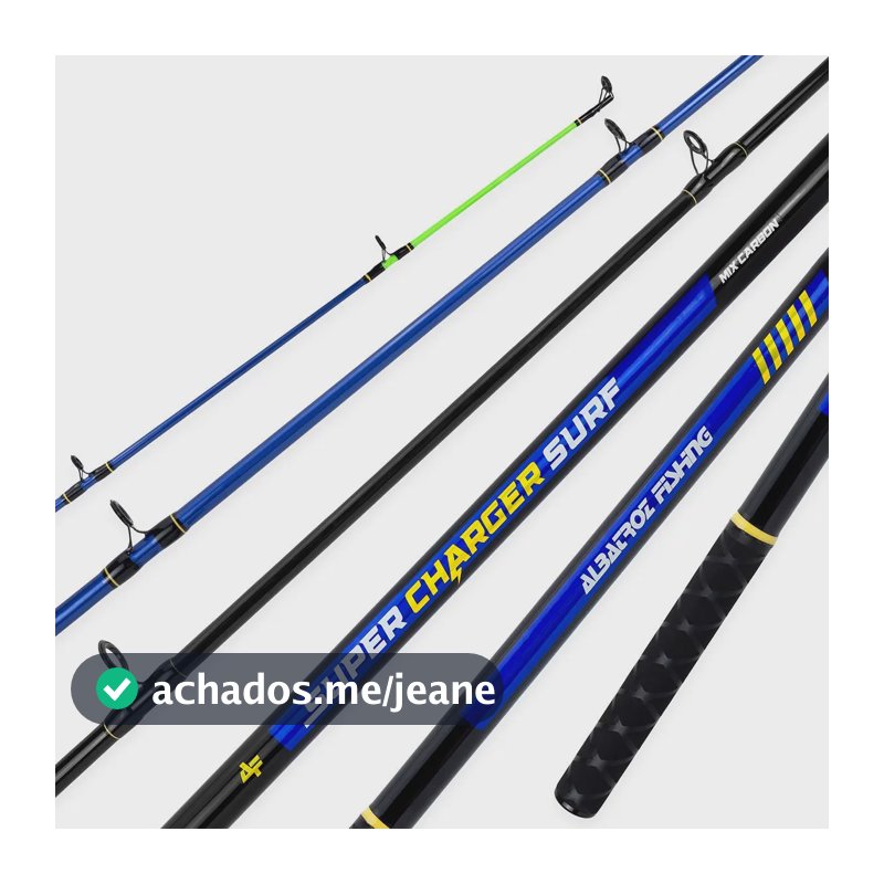 Vara Para Molinete Super Charger Surf 3603 3,60mts 35-105 Lbs 200g 3 Partes - Albatroz
