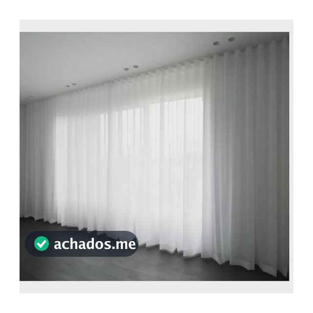Cortina Gaze De Linho 6m X 2,80m - Trilho Suíço - Promoção