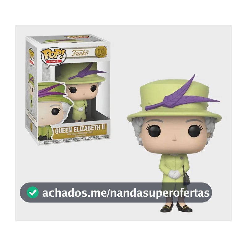 Família Real Boneco Pop Funko Rainha Queen Elizabeth Ii #01