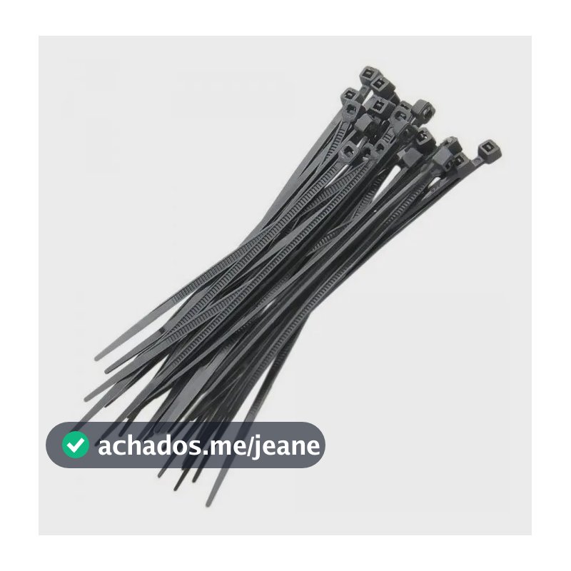 Kit 500 Abracadeiras Nylon 2,5mm X 150mm Preta